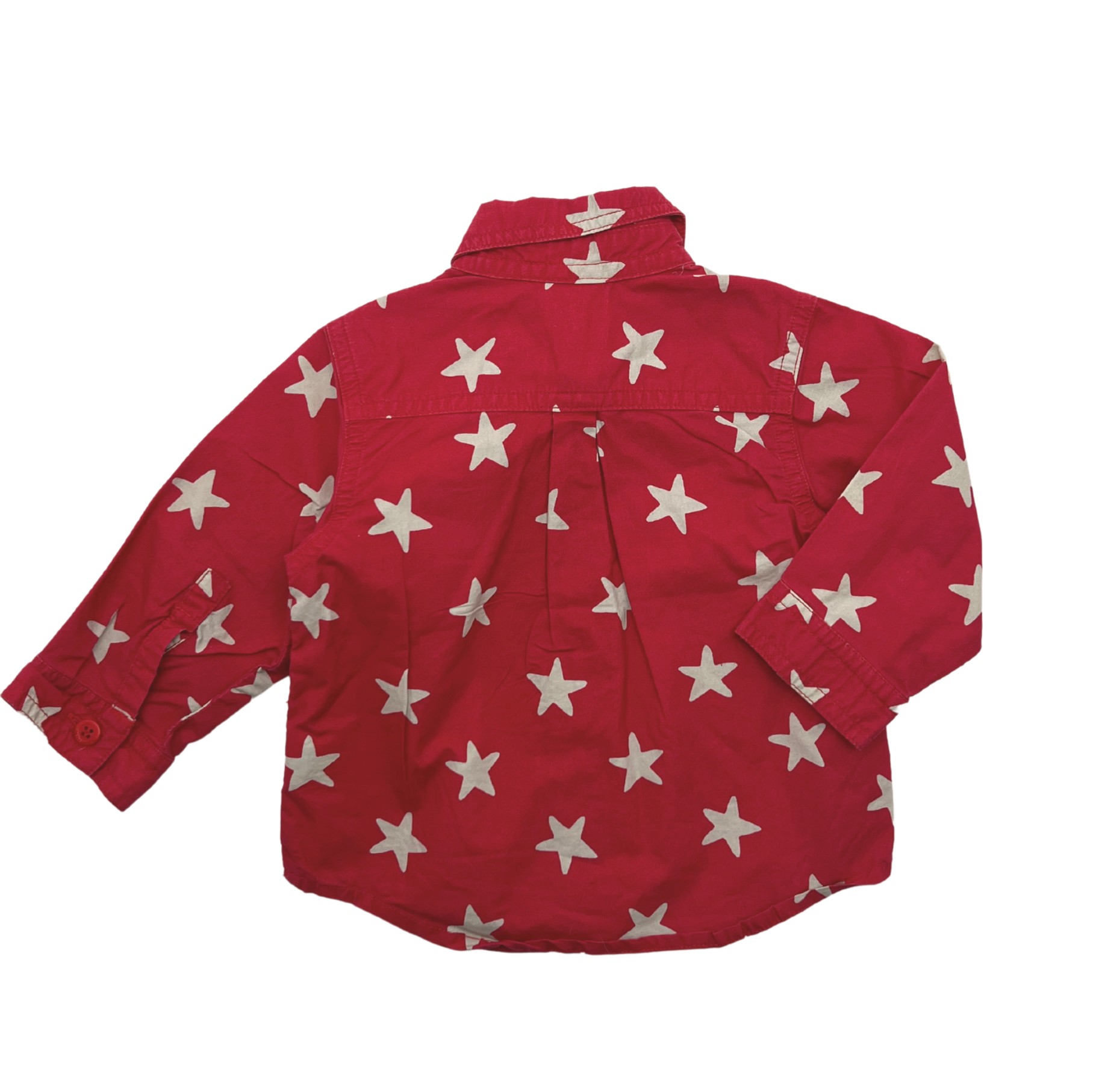 Chemise bébé rouge - 6 mois | Rouge