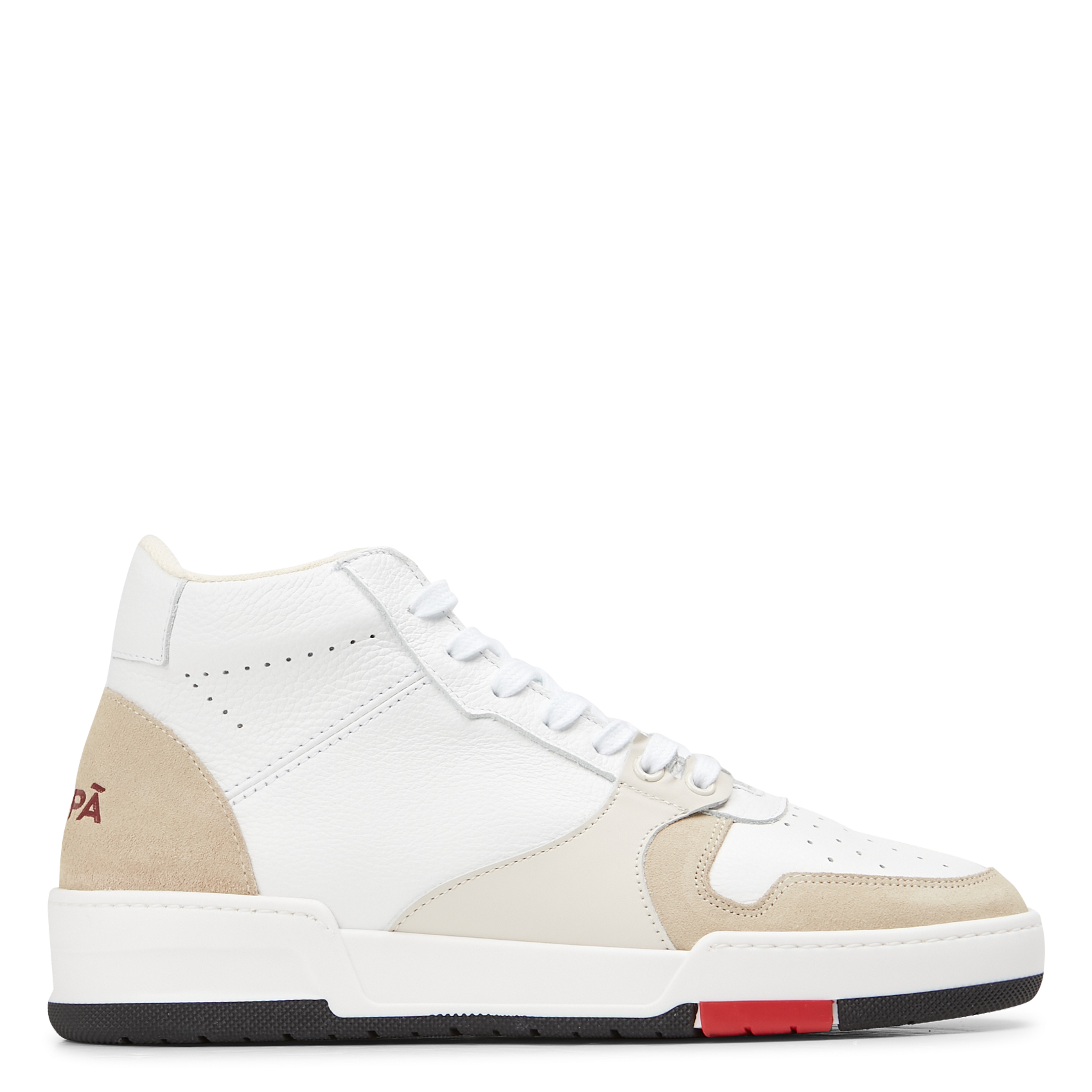 Baskets montantes en cuir | Blanc