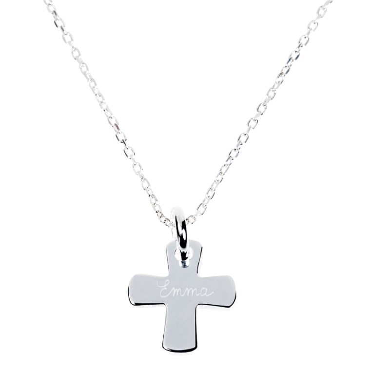 Collier enfant croix en argent 925