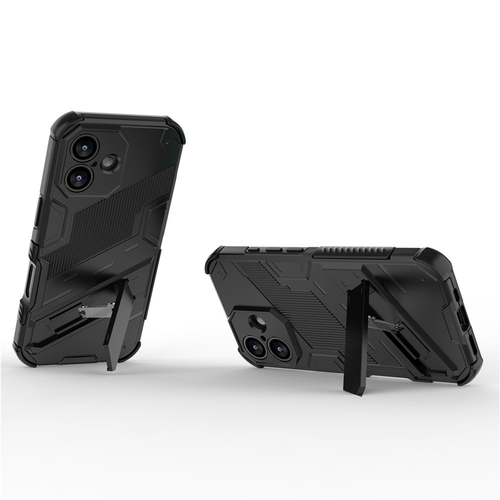 iPhone 17 Hybrid Hardcase Hülle   Kickstand Aufsteller - Schwarz