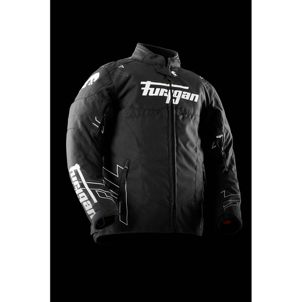 Furygan - Blouson enfant Neon Kid Noir / Blanc / Anthracite