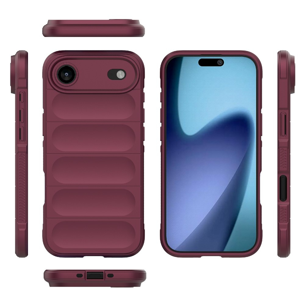 iPhone Air Outdoor Gummi Schutzhülle Anti-Drop - Dunkelrot