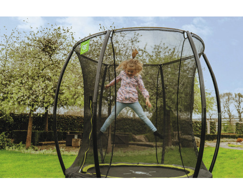 EXIT Silhouette trampoline met veiligheidsnet, Ø 183 cm, roze