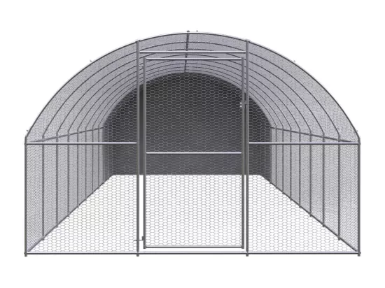 Poulailler d'extérieur 3x10x2 m Acier galvanisé