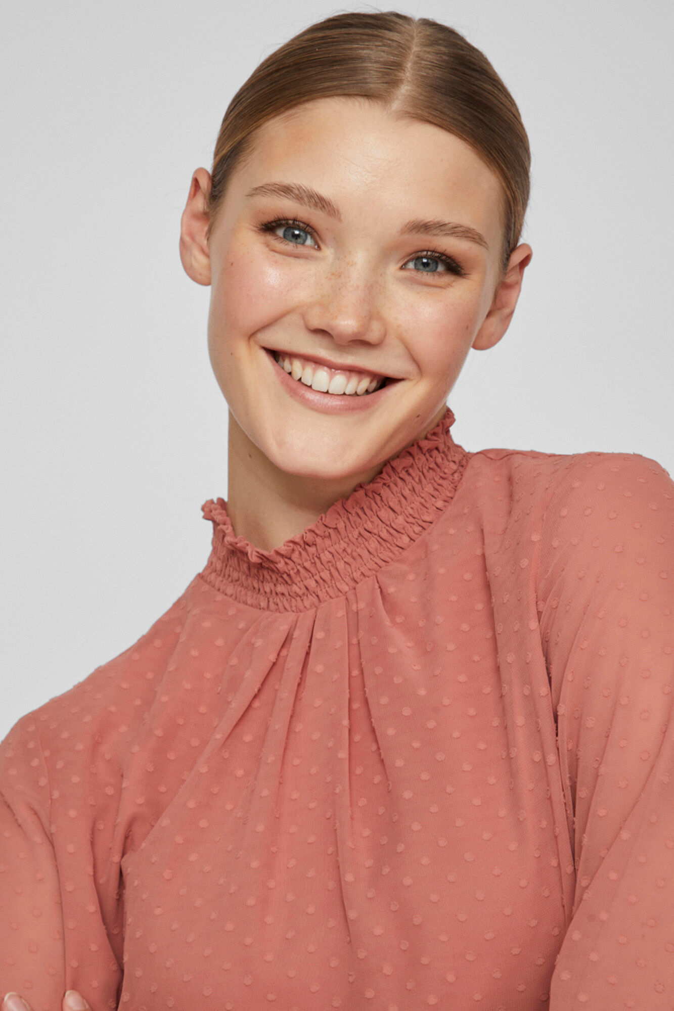 Blusa Plumet de manga comprida - Rosa