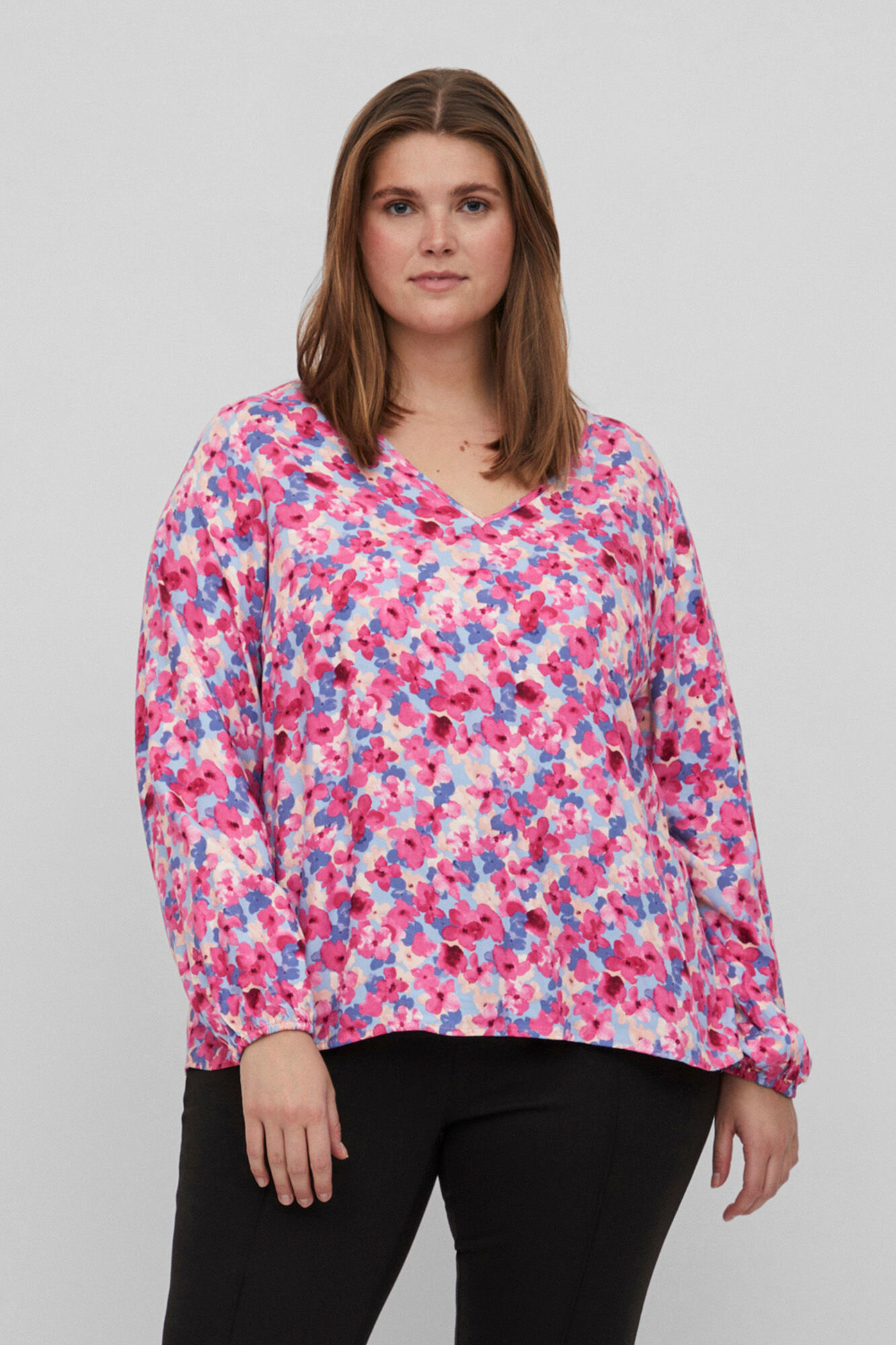 Blusa de manga comprida Evoked by Vila - Azul