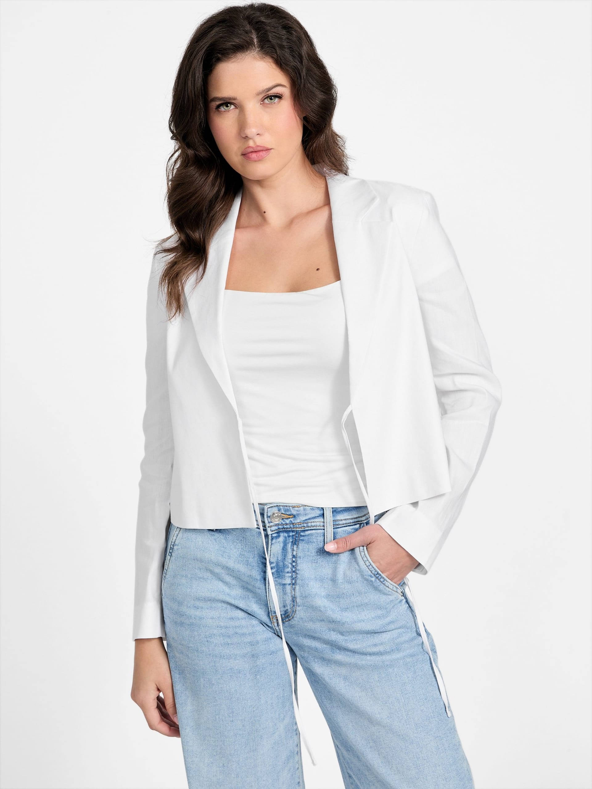 Blazer cropped Eco Linden