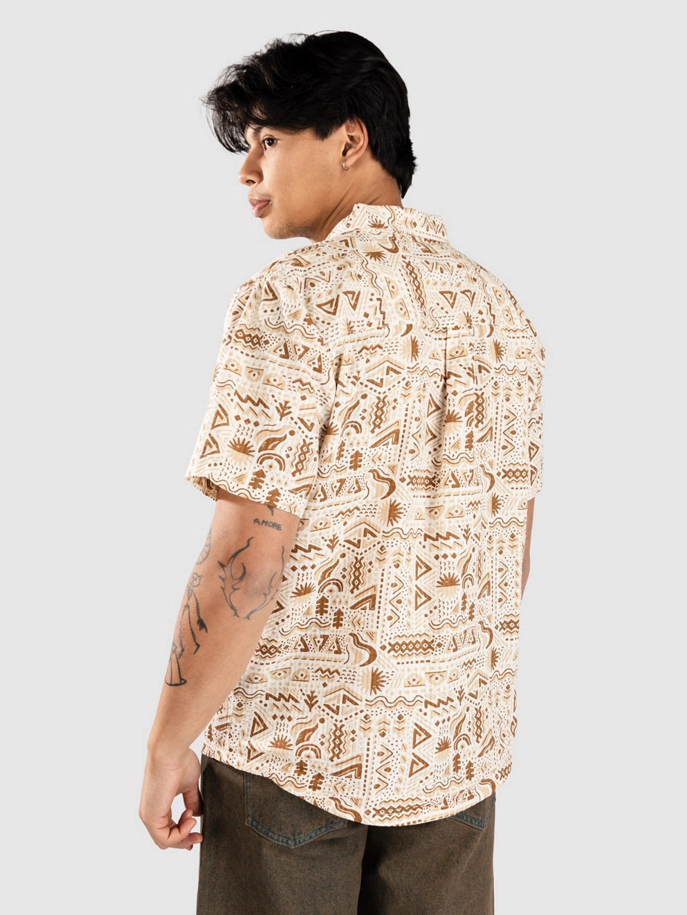Passenger Chill Textured Short Sleeve Shirt elemental geo birch