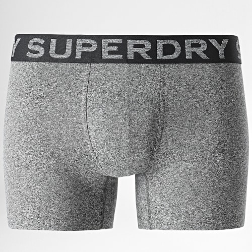Lot De 3 Boxers Classic Noir Vert Kaki Gris Chiné