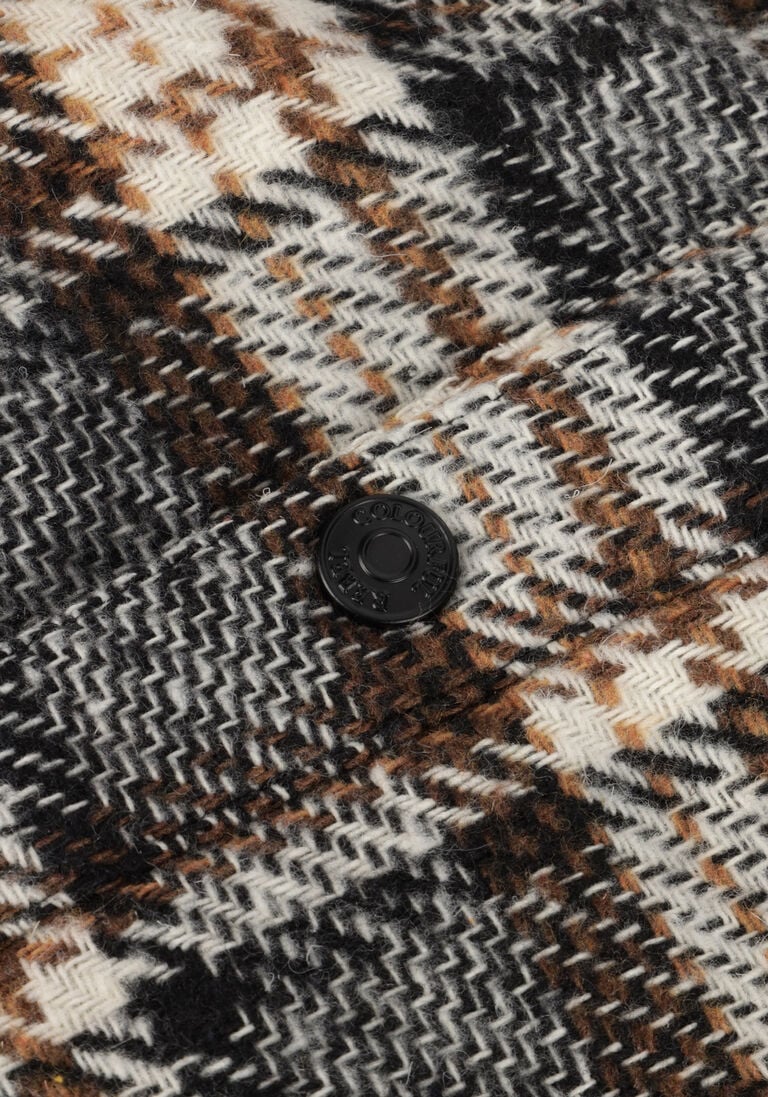 COLOURFUL REBEL camel colourful rebel overshirt jack check overshirt
