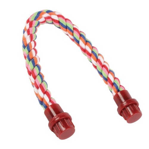 Poleiro de algodão multicolorido para pássaros