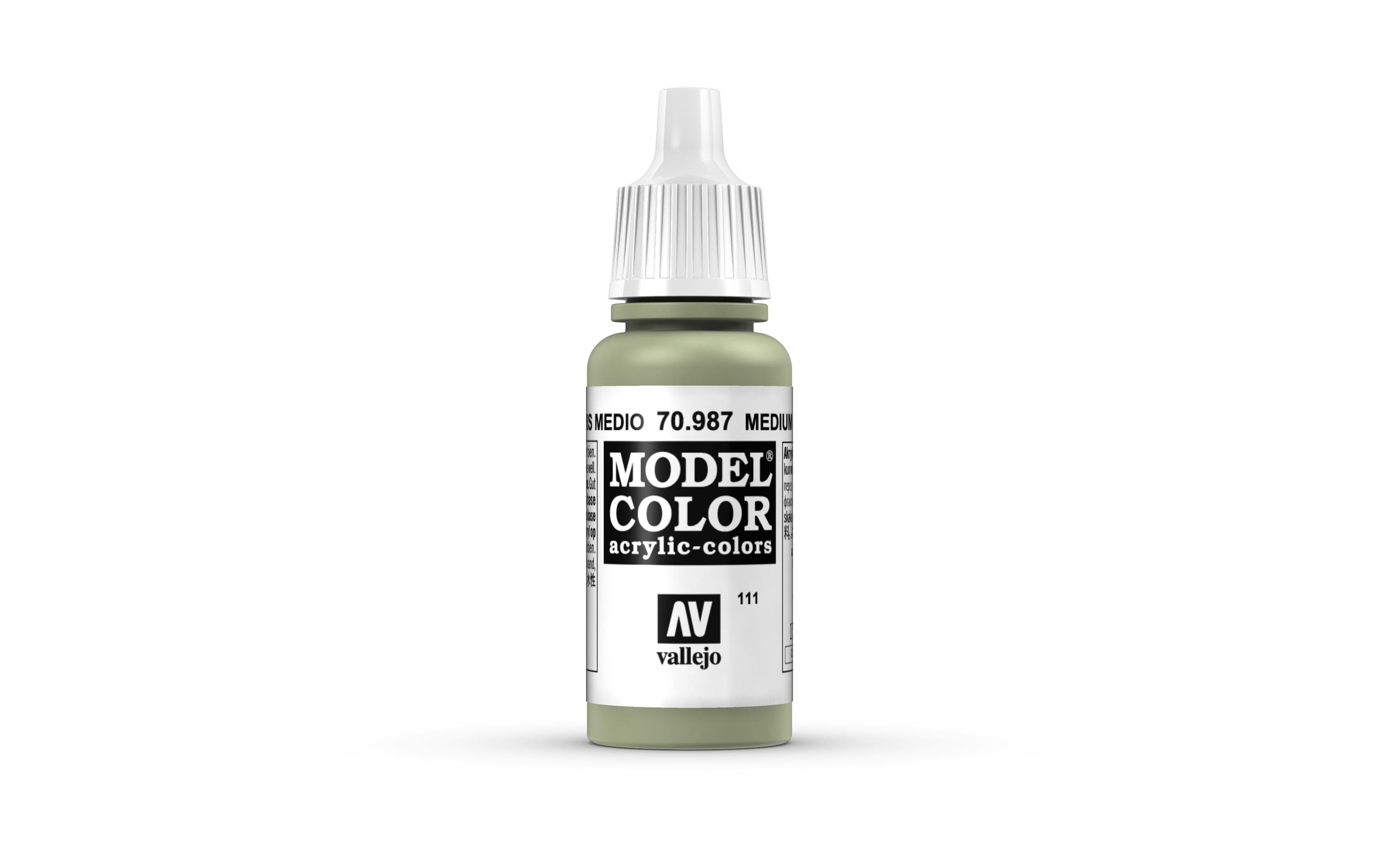 Acrylfarbe Matt, Medium Grau 17 mlModel Color Medium Grey