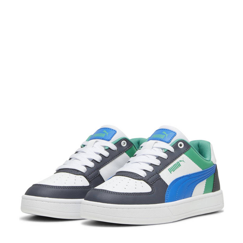 Caven 2.0 Blocksneakers wit-kobaltblauw-grijs