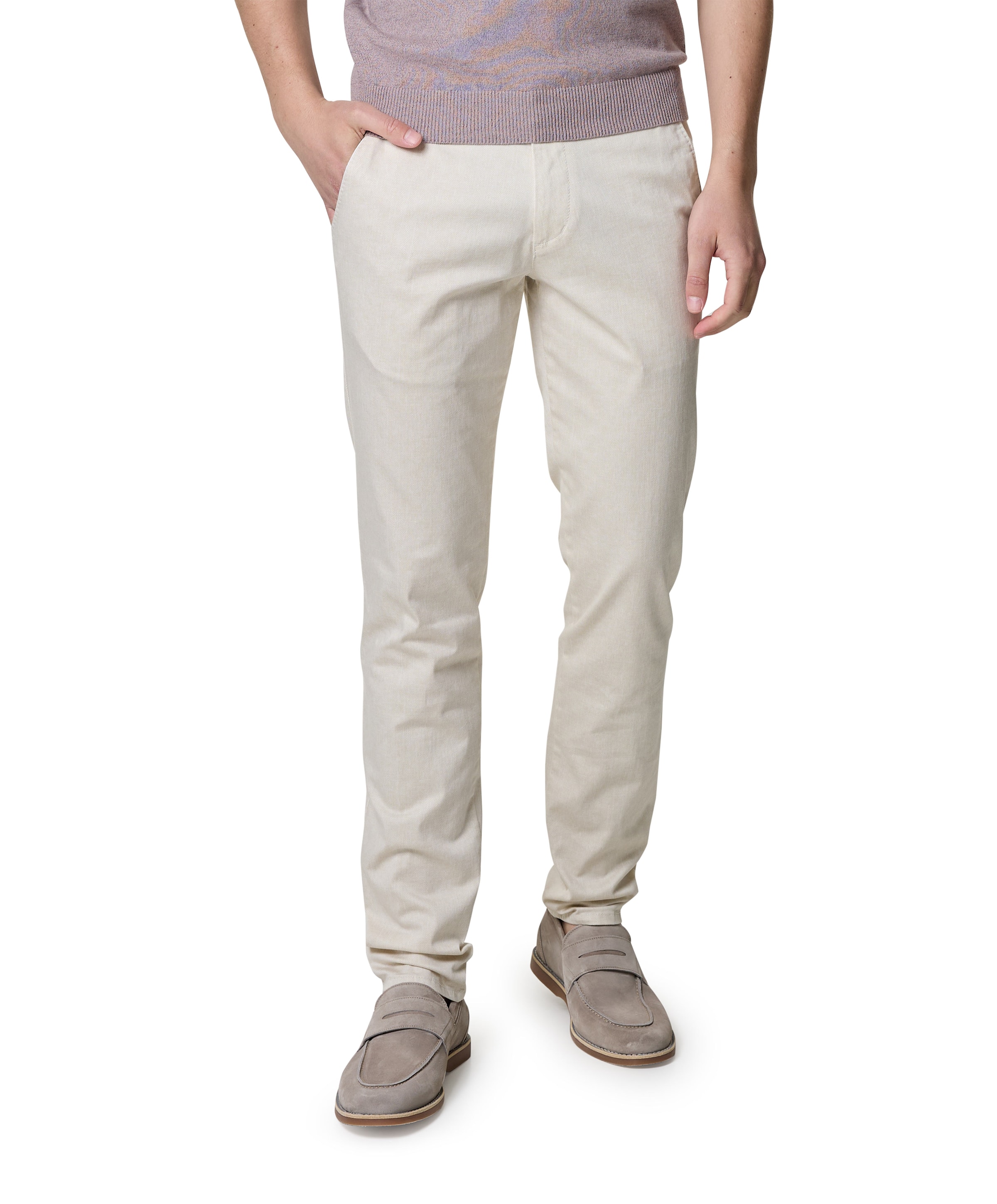 North.84 Elegance Chino Collection heren broek beige