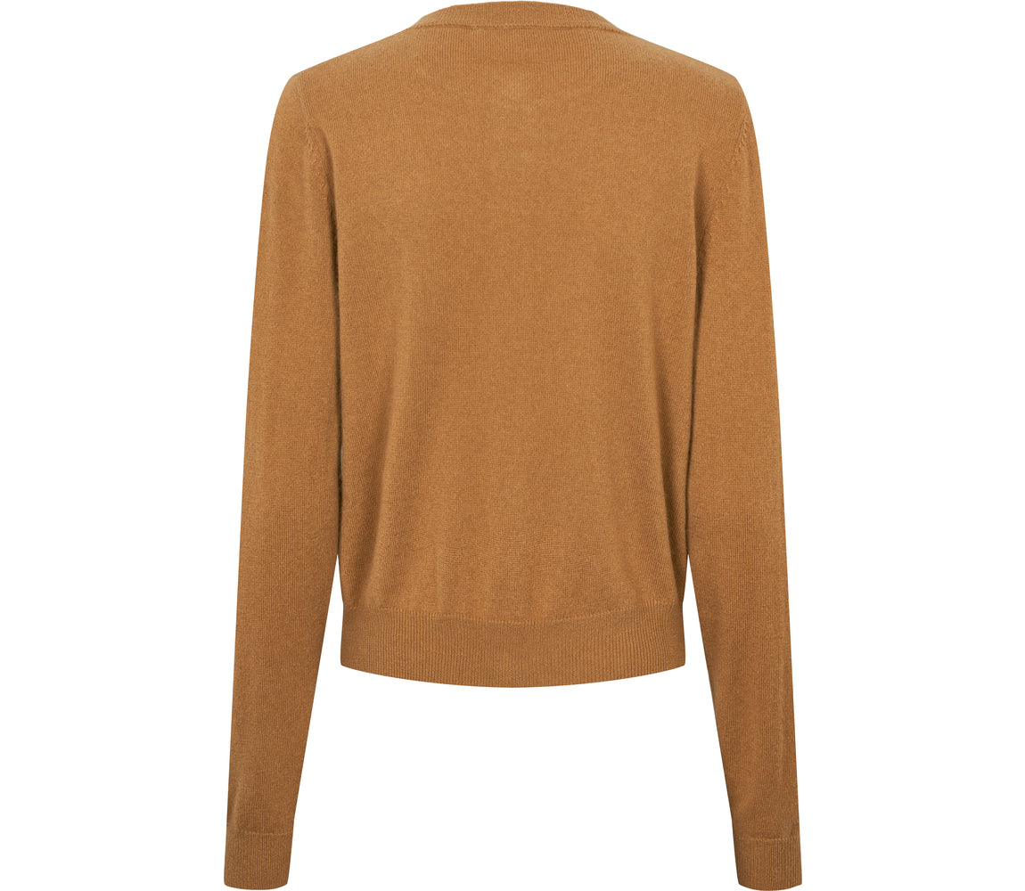 Tepi W, Kashmir Cardigan - Almond