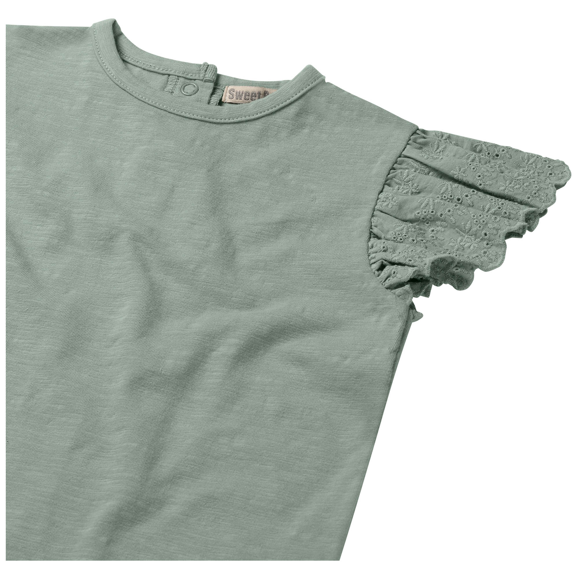Sweet petit baby T-shirt Trix korte mouwen effen groen