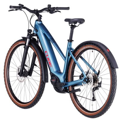 VTC Électrique Cube Nuride Hybrid Performance 625 Allroad Trapeze Shimano Alivio 9V 625 Wh 29'' Bleu Metal 2024