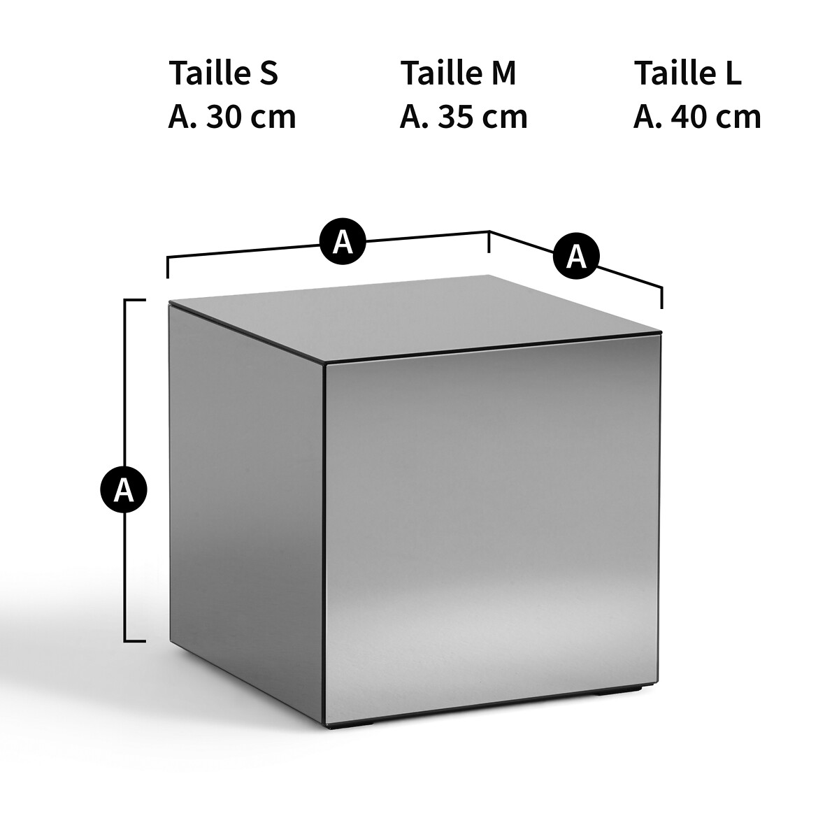 AM.PM<br>Mesa lateral no espelho, Lumir