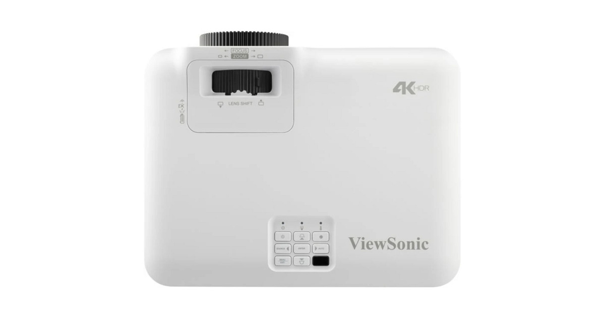 ViewSonicLS710-4KE 4K Laser Home Projector​  (Wit, 3500 ANSI Lumen, Ontworpen voor Xbox)
