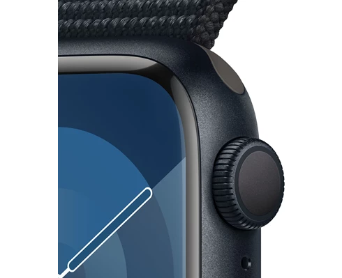 Apple Watch Series 9 GPS   Cellular 45mm Midnight Aluminium Case with Midnight Sport Loop