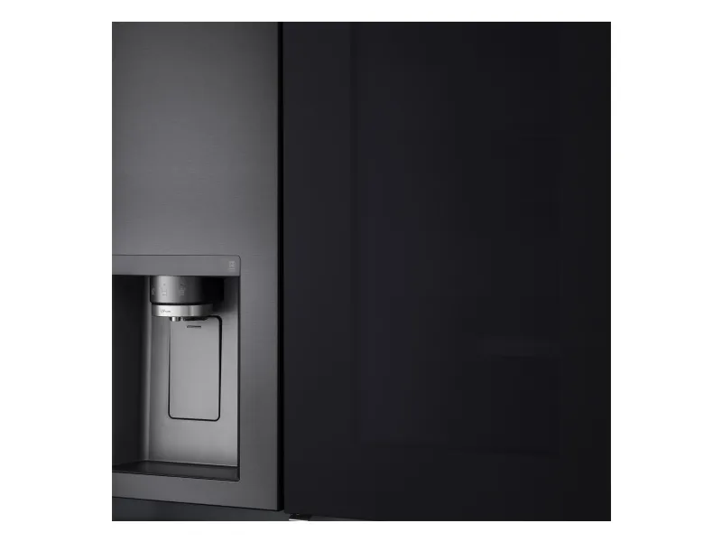 LG GSXV91MCAE - Køleskab/fryser - side ved side med vanddispenser, isdispenser - Wi-Fi - bredde: 91.3 cm - dybde: 73.5 cm - højde: 179 cm - 635 liter - Klasse E - matsort