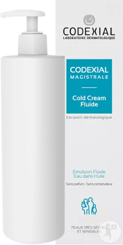 Codexial Cold Cream Fluide Excipient Dermatologique Peaux Très Sèches Et Sensibles 300ml