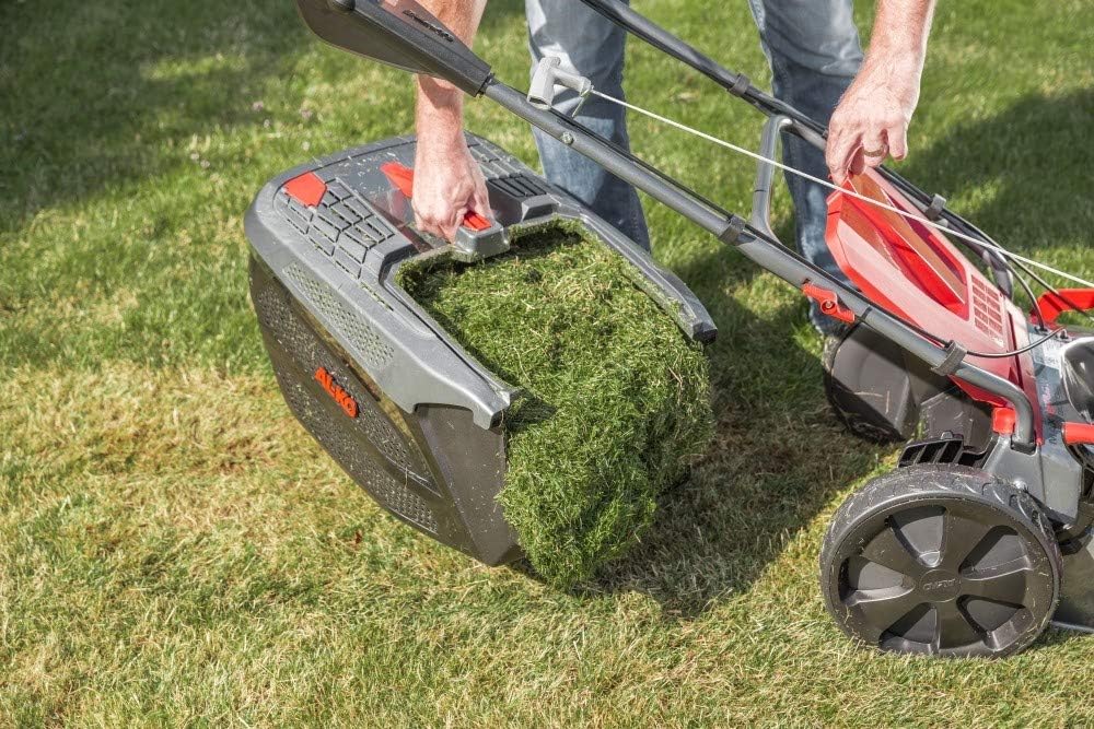 AL-KO Benzin-Rasenmäher Comfort 46.0 SP-B (46 cm Schnittbreite, 2.0 kW Motorleistung, Robustes Stahlblechgehäuse, mit Radantrieb, für Rasenflächen bis 1400 m²)