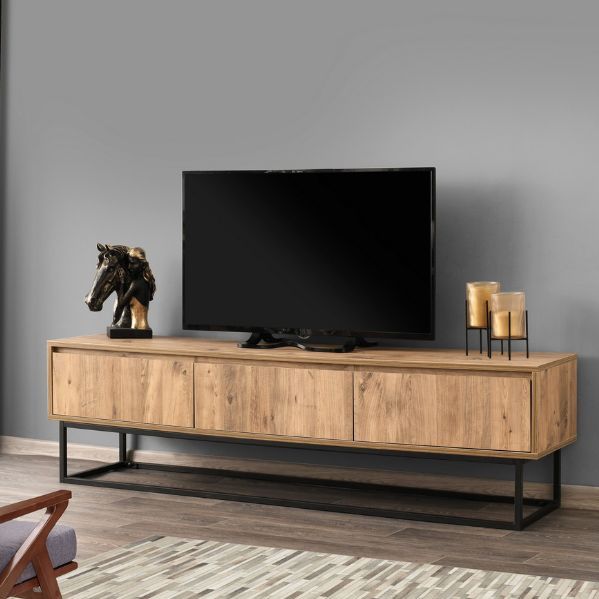 Arabic House - Tilsim - Tv-Meubel - Zwart - 180 cm - Melamine