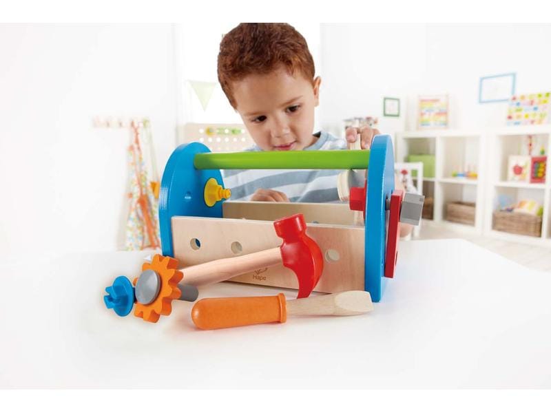 Hape Handwerker Werkzeugkasten Kinderwerkzeug aus Holz