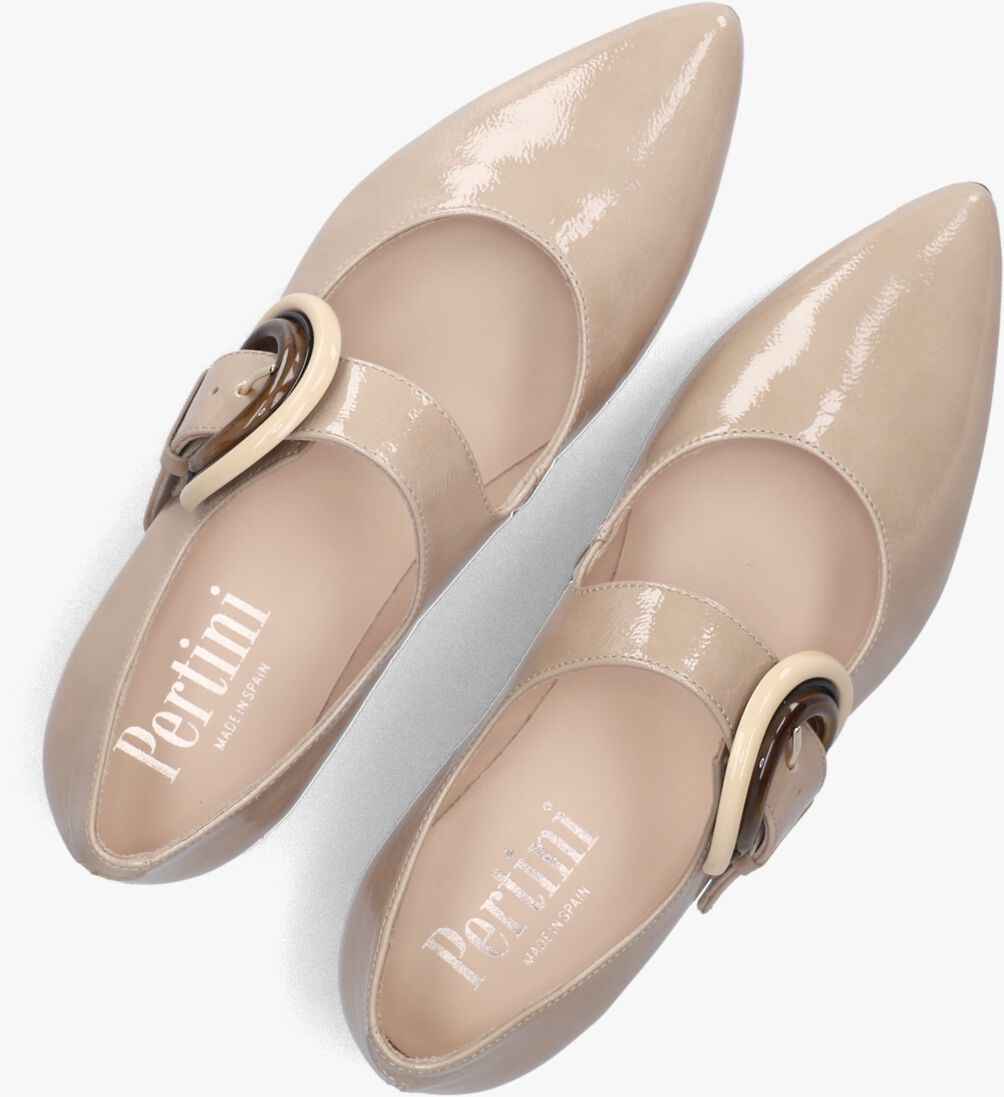 beige pertini ballerina's 35155