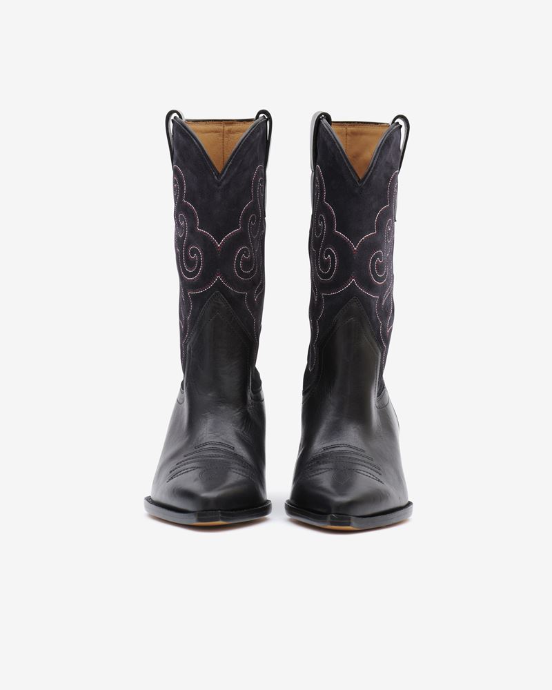 DUERTO BOTTES SANTIAGS EN CUIR VELOURS