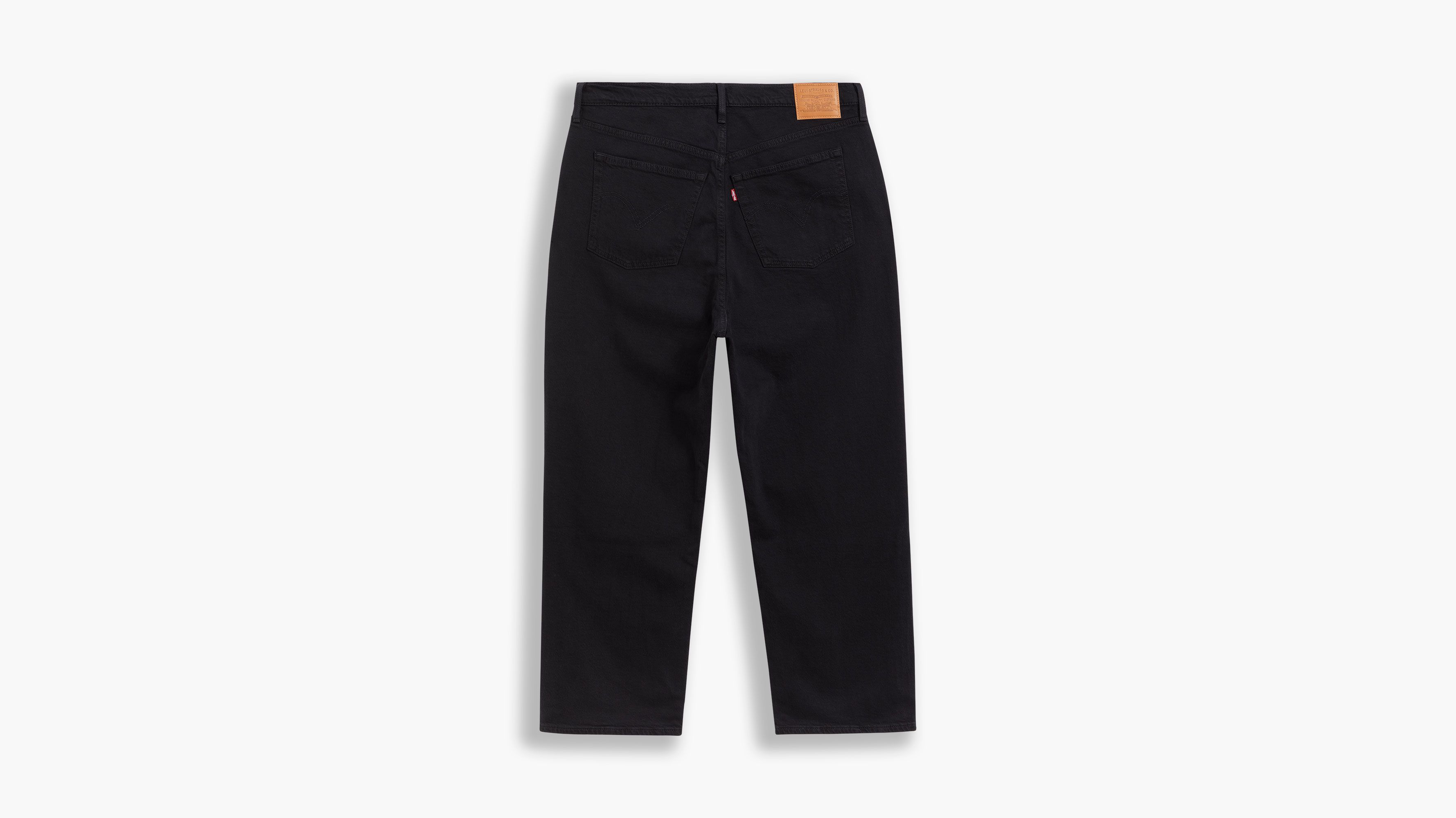 Jean droit Ribcage Ankle (Plus) - Black Sprout - Noir