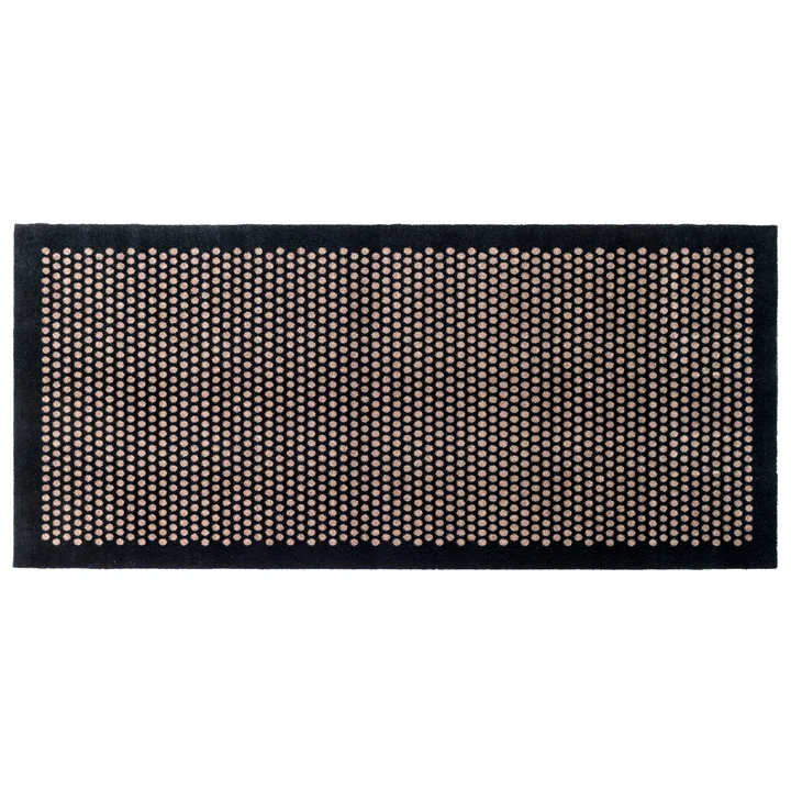 tica copenhagen - Dot Fussmatte 90 x 200 cm, sand / schwarz