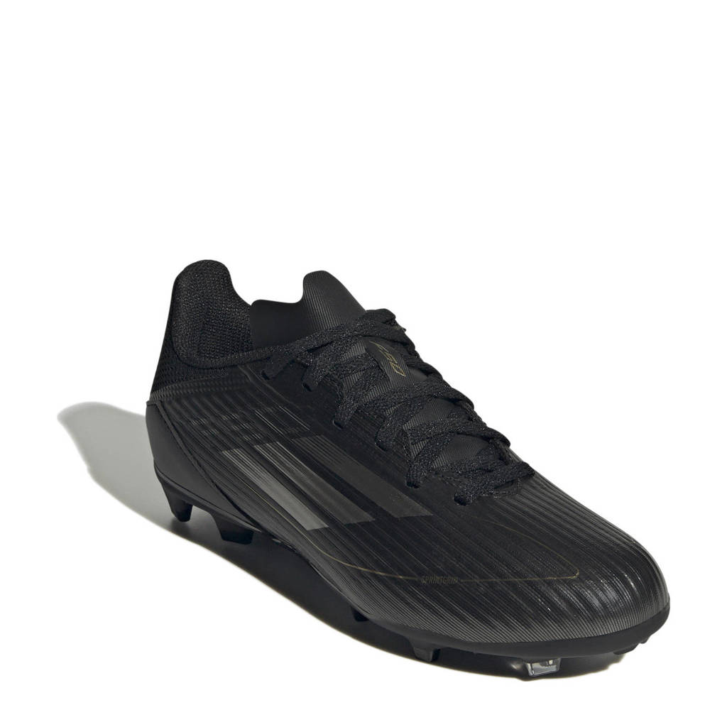 adidas F50 Leaguejunior voetbalschoenen goudmetallic/wit/zwart