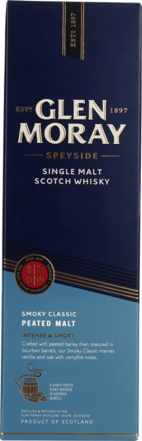 GLEN MORAY PEATED SINGLE MALT ELGIN CLASSIC 70CL