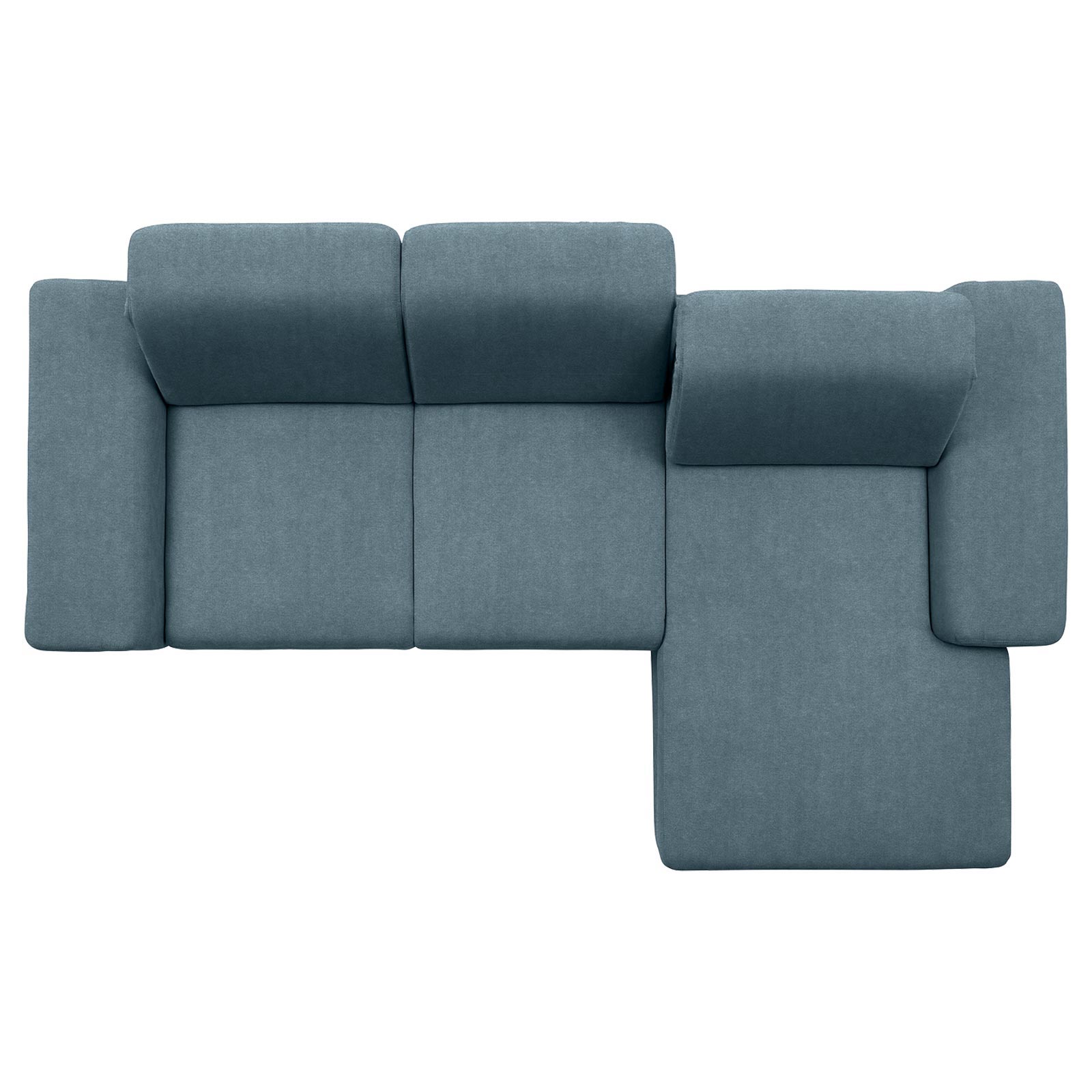 polsterpower Boxspringsofa - Belle ice - Basismodell - Recamiere rechts
