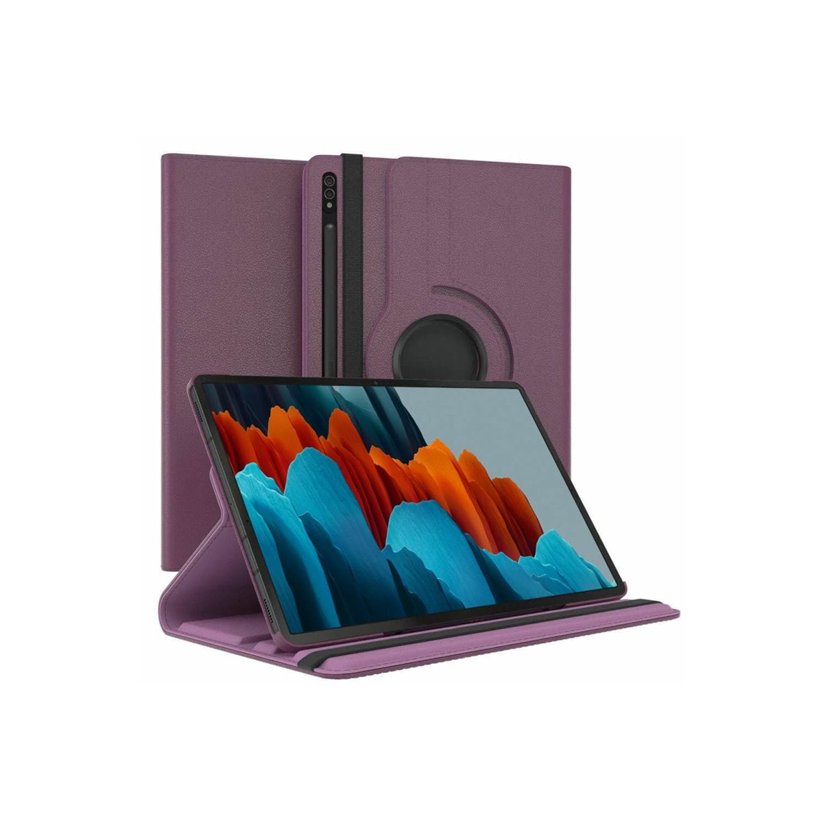 360° roterbar deksel Samsung Galaxy Tab S7 - Lilla