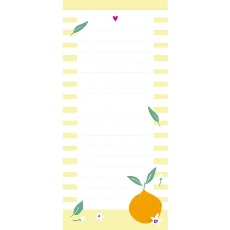 Hölker Verlag Einkaufsliste - Orangen (Küchenpapeterie)