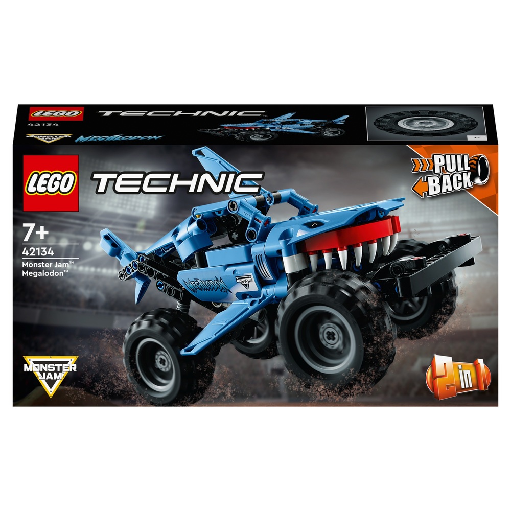 LEGO Technic 42134 Monster Jam Megalodon Rückzieh-Truck Spielzeug