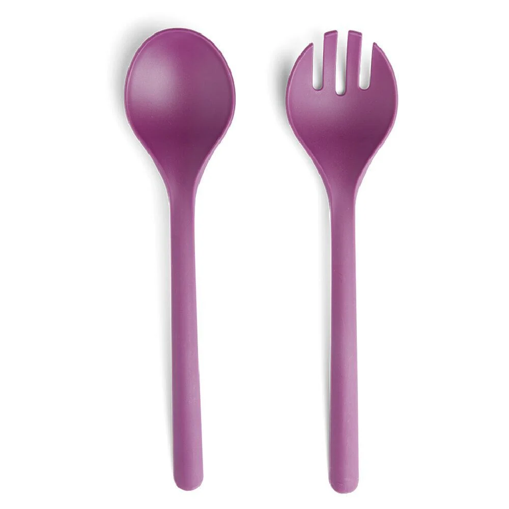 Lot de 2 couverts à salade en plastique - 3 coloris