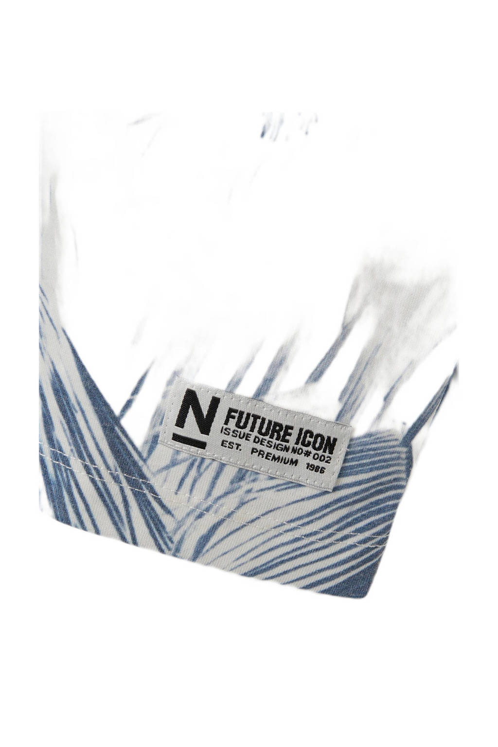 NAME IT T-shirt NKMFILES met all over print blauw/ecru