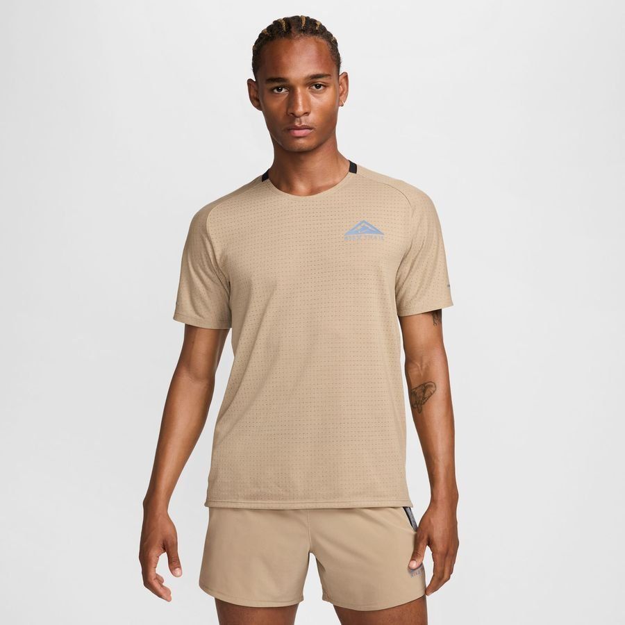 Nike Haut Running Dri-FIT Trail Solar Chase - Kaki/Noir