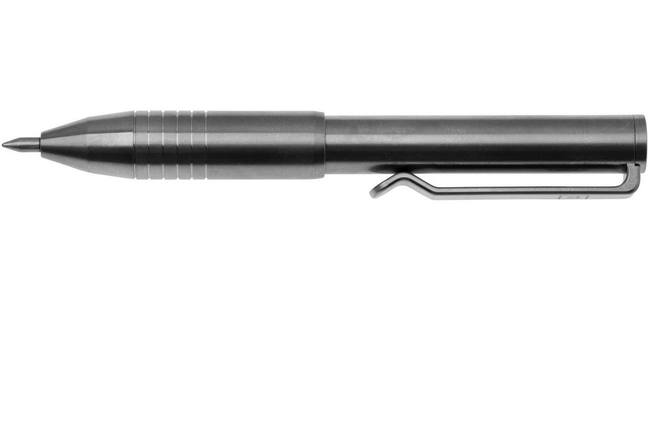 Big Idea Design Ti Pocket Pro Pen TI-PP-RW Raw Titanium, auto adjusting everyday carry pen