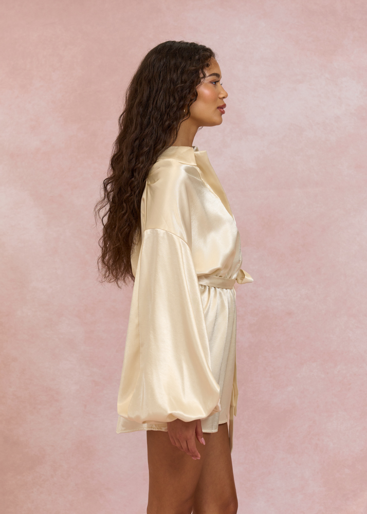 Celeste playsuit lichtgeel