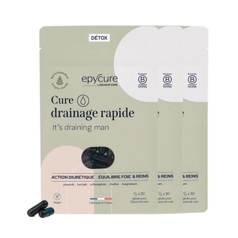 Epycure Laboratoire Cure drainage rapide 45 jours