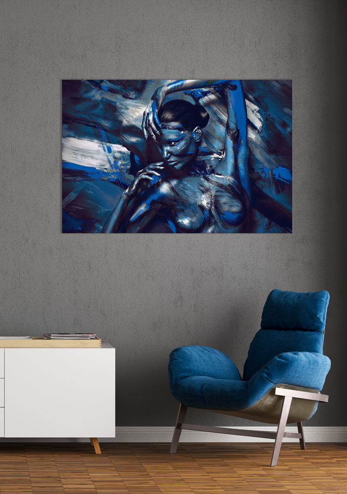 Akustikbild AKT KÖRPERBEMALUNG 80x120cm, 7kg