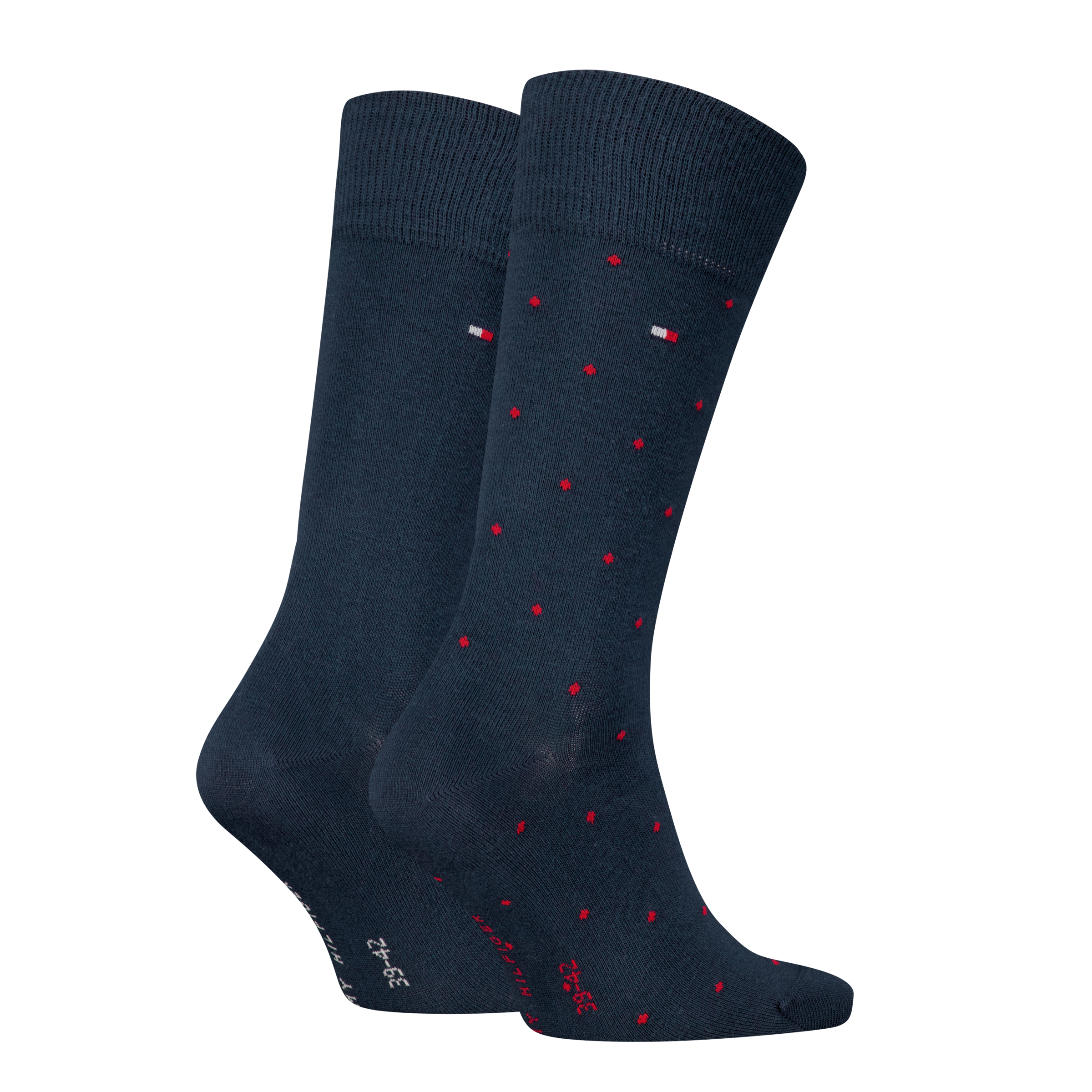 Tommy Hilfiger Socken »TH MEN SOCK 2P DOT« 2 Paar, 2 Paar tlg. mit klassischer Markenprägung
