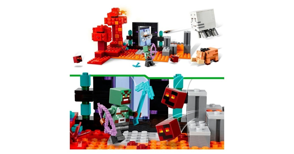 LEGOMinecraft - Hinderlaag bij het Nether-portaal Constructiespeelgoed  (21255)