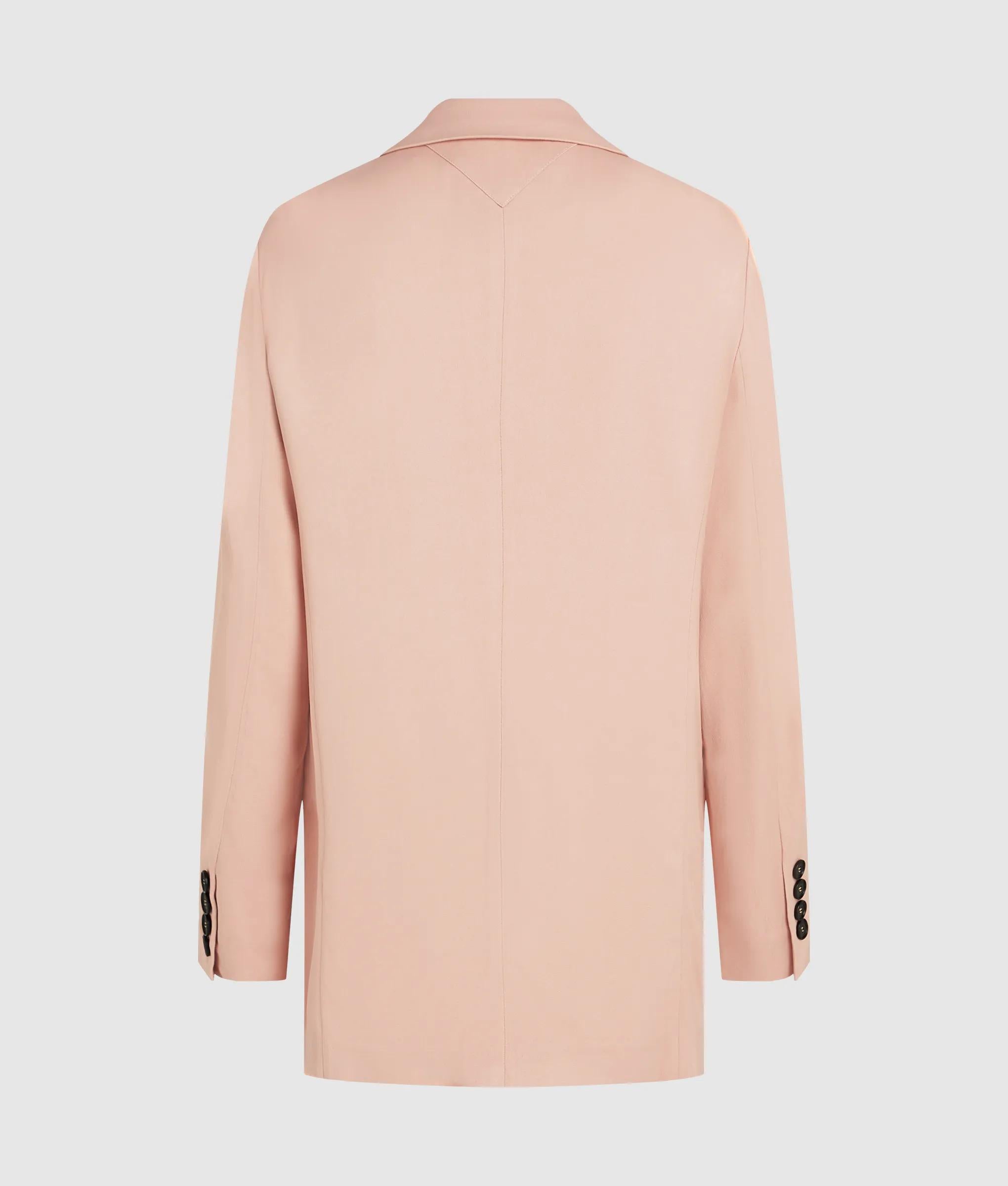 Blazer van een satijnen mix