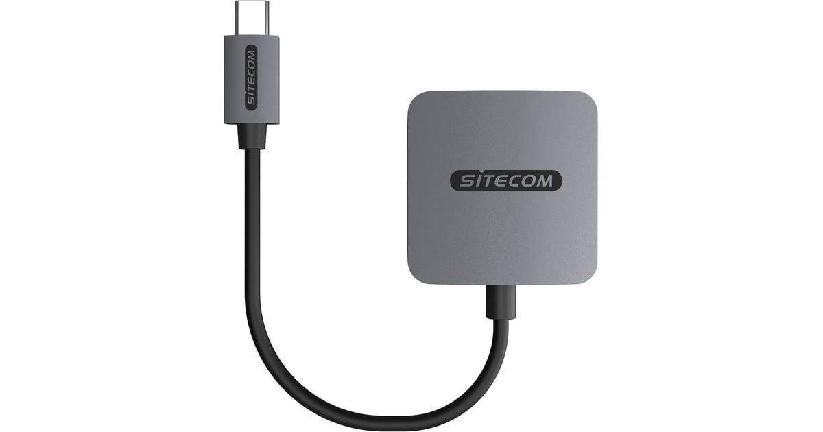 SitecomUSB-C kaartlezer UHS-II (312 MB/sec)  (Grijs)